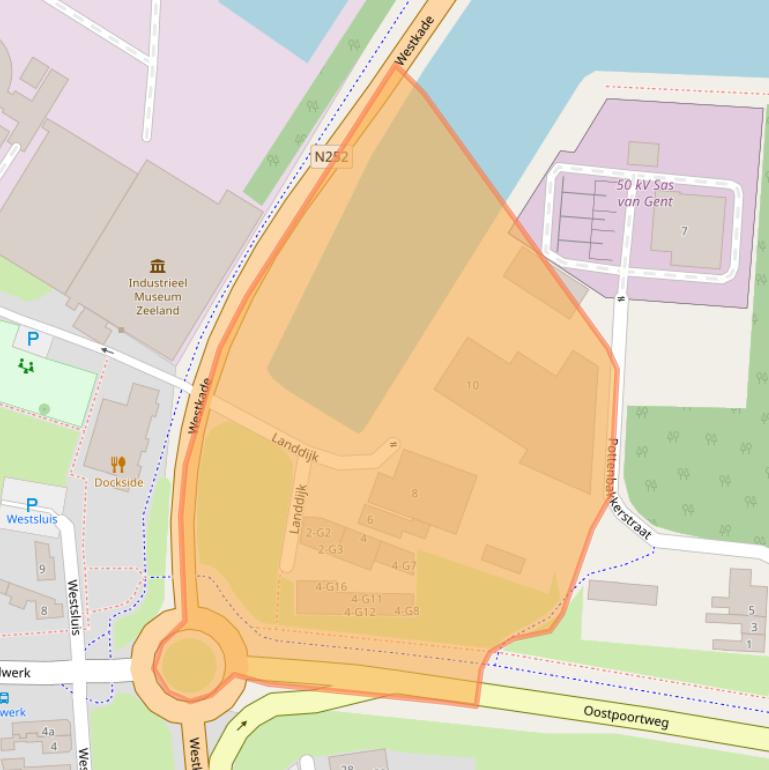 Kaart van postcodegebied 4551LW.