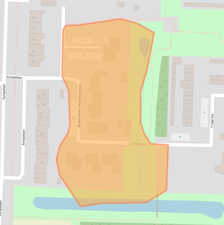 Kaart van postcodegebied 4551SV.