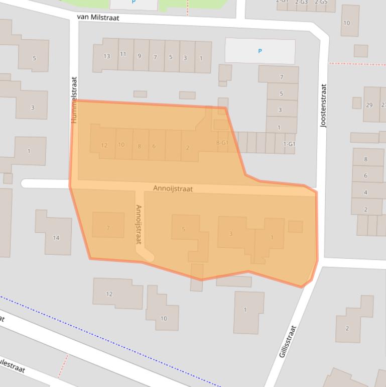 Kaart van postcodegebied 4551TB.