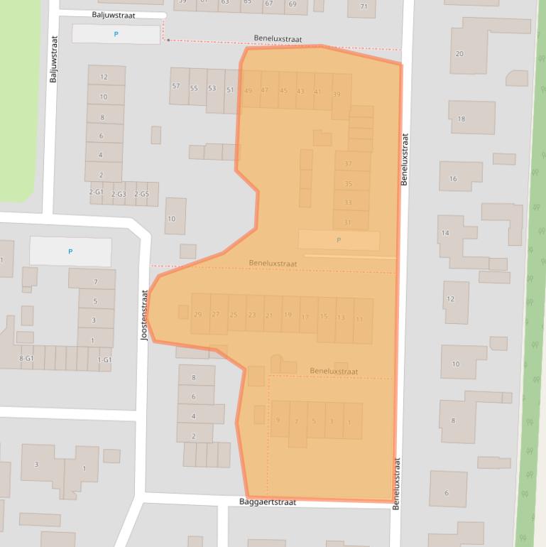 Kaart van postcodegebied 4551TH.