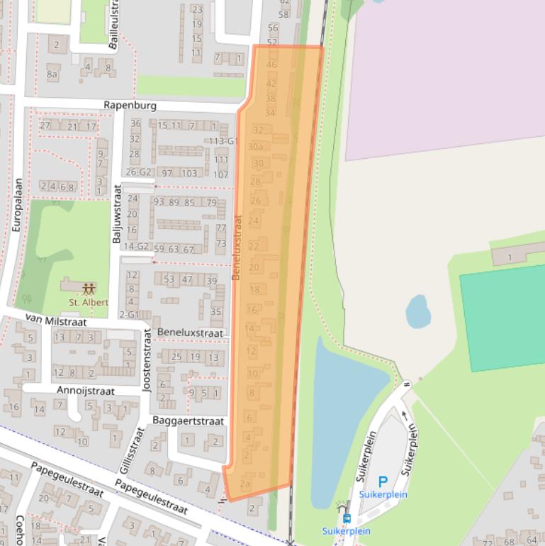 Kaart van postcodegebied 4551TM.