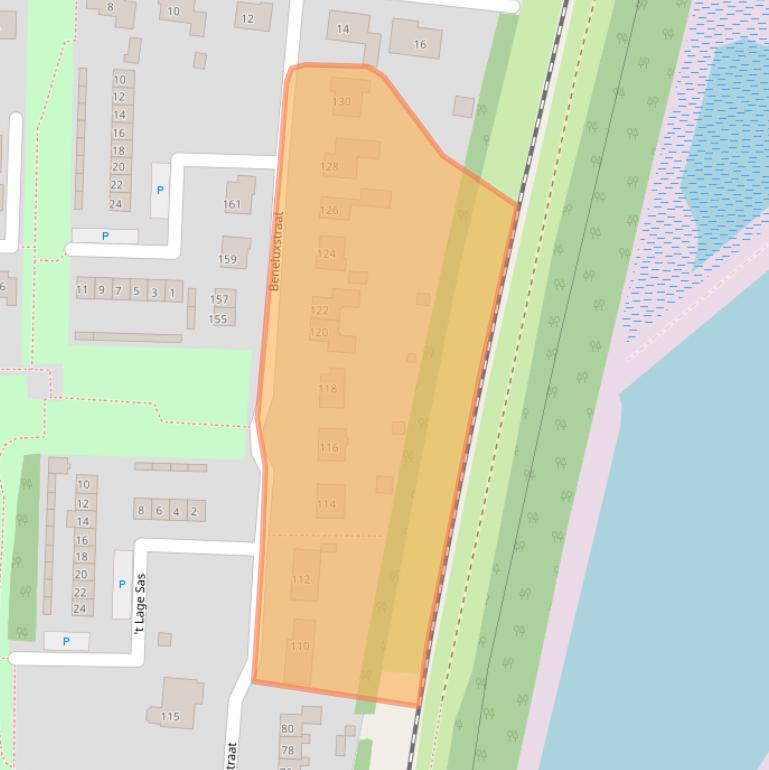 Kaart van postcodegebied 4551TP.