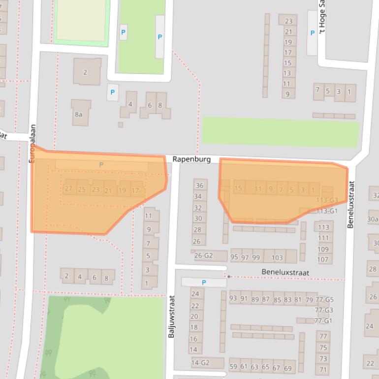 Kaart van postcodegebied 4551TR.