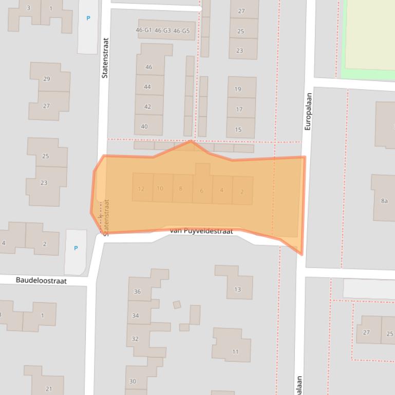 Kaart van postcodegebied 4551VG.