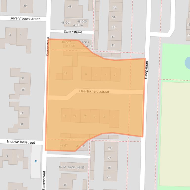 Kaart van postcodegebied 4551VH.