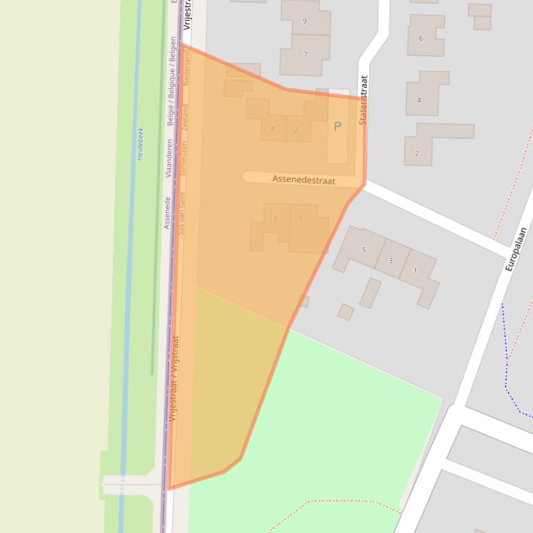 Kaart van postcodegebied 4551VL.