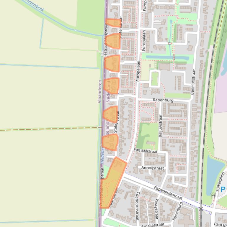 Kaart van postcodegebied 4551VV.