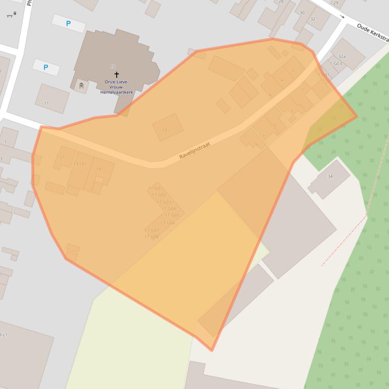 Kaart van postcodegebied 4553AP.