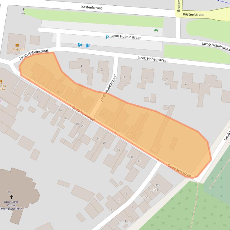 Kaart van postcodegebied 4553AR.