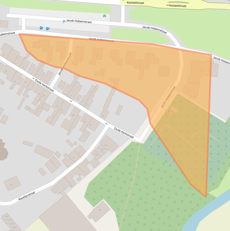 Kaart van postcodegebied 4553AT.