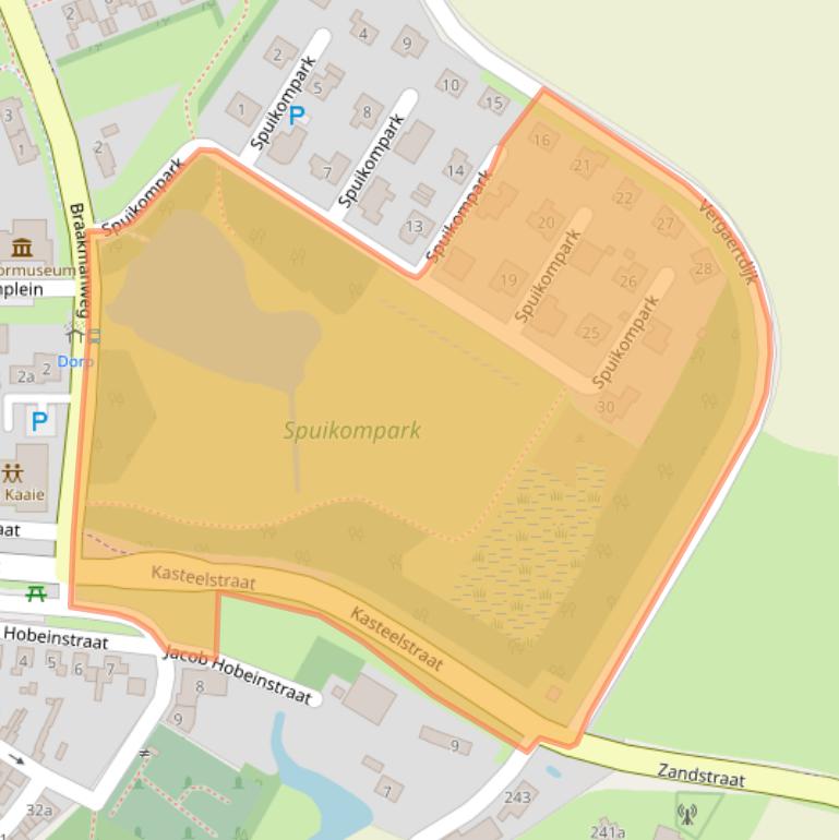 Kaart van postcodegebied 4553BD.