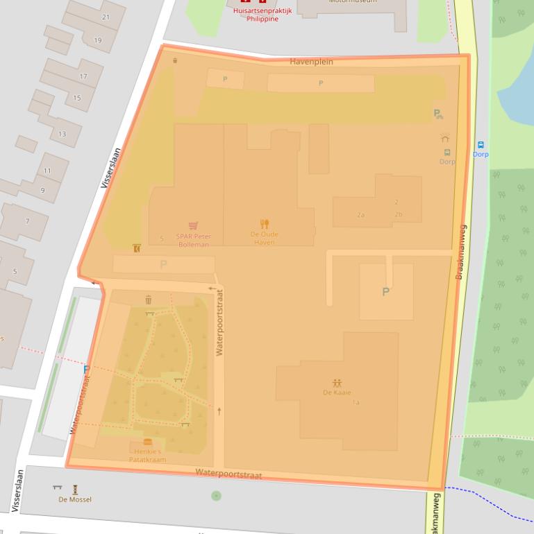 Kaart van postcodegebied 4553BG.