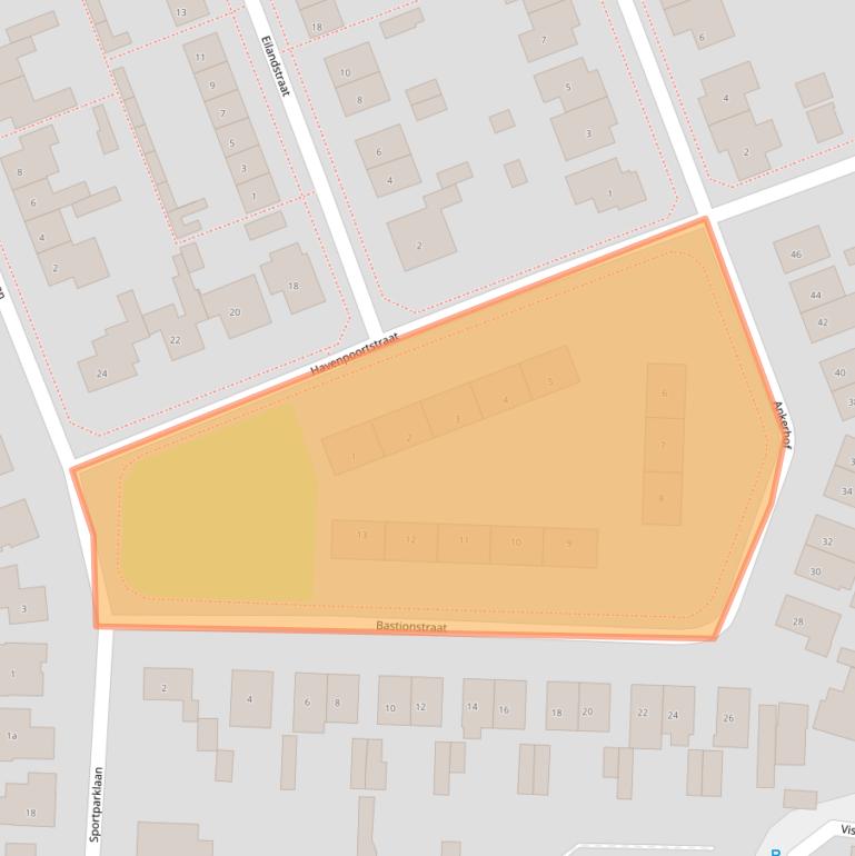 Kaart van postcodegebied 4553BJ.