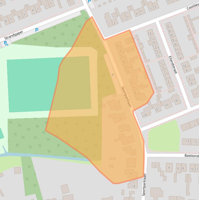 Kaart van postcodegebied 4553BL.