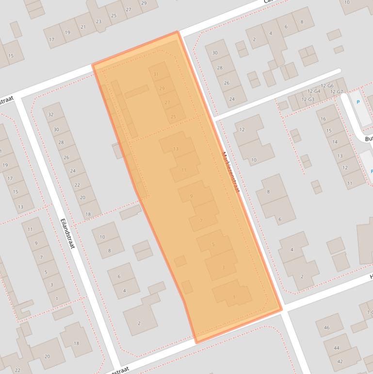 Kaart van postcodegebied 4553BN.