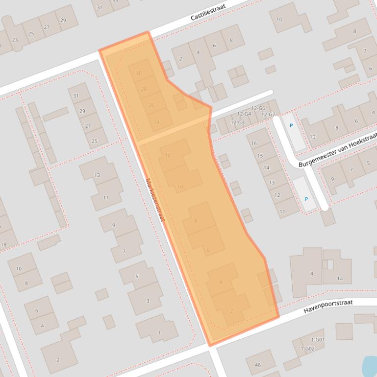Kaart van postcodegebied 4553BP.
