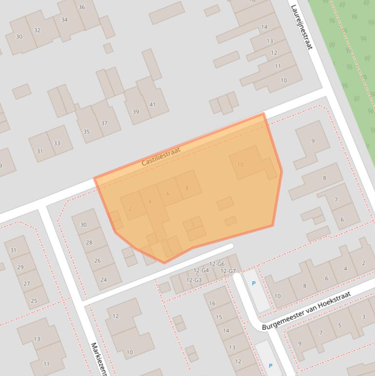 Kaart van postcodegebied 4553BS.