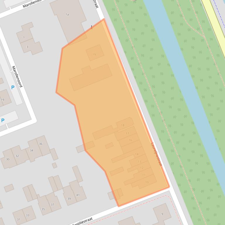 Kaart van postcodegebied 4553BV.