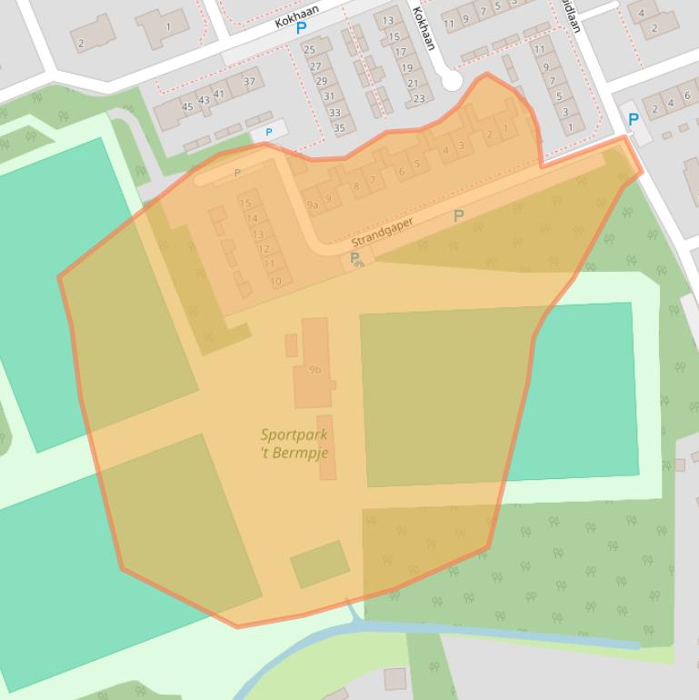 Kaart van postcodegebied 4553CA.