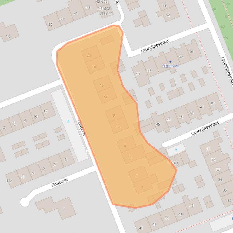 Kaart van postcodegebied 4553CE.