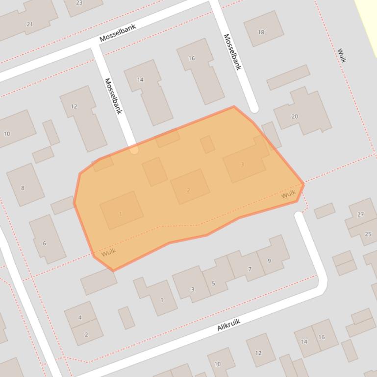 Kaart van postcodegebied 4553CL.