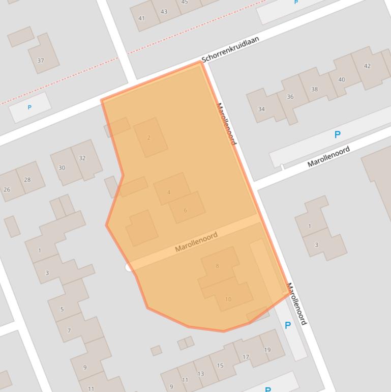 Kaart van postcodegebied 4553CP.