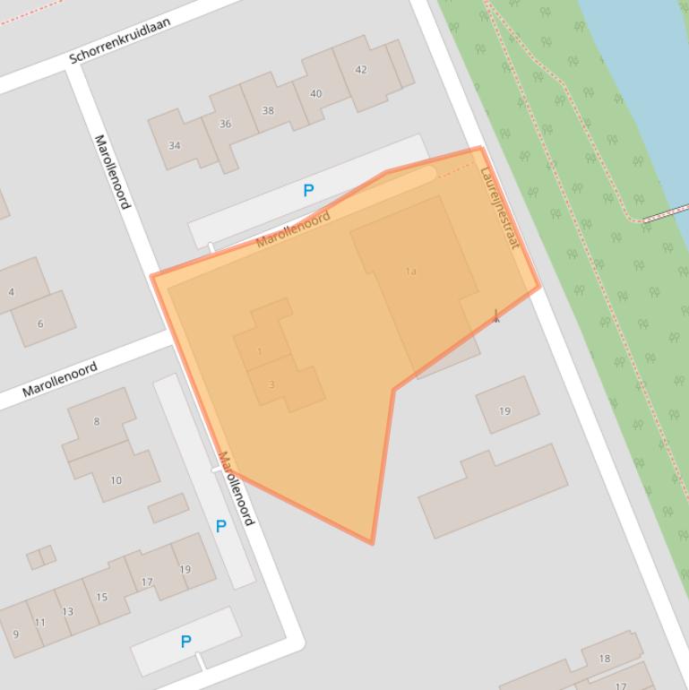 Kaart van postcodegebied 4553CR.