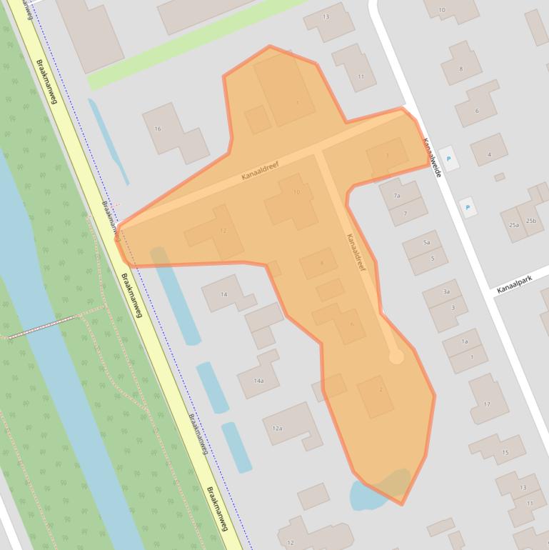 Kaart van postcodegebied 4553EG.