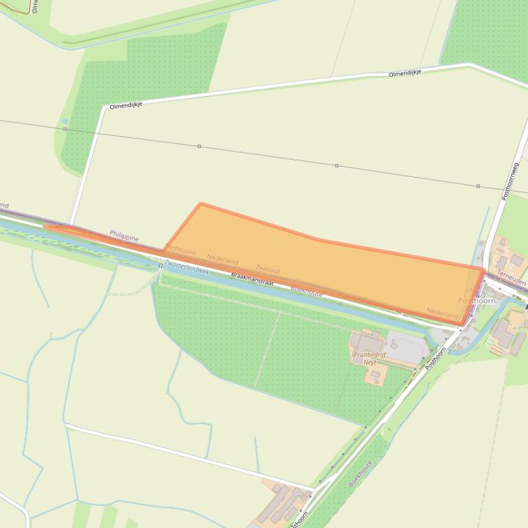 Kaart van postcodegebied 4553NB.