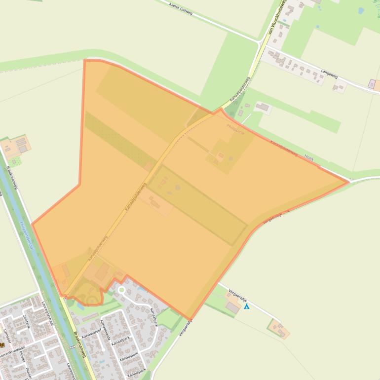 Kaart van postcodegebied 4553NJ.