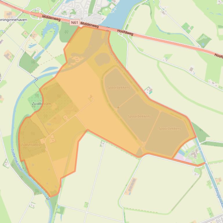 Kaart van postcodegebied 4553PJ.