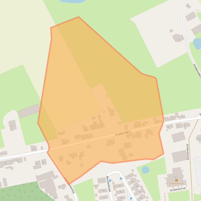 Kaart van postcodegebied 4554AG.