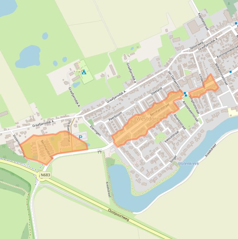 Kaart van postcodegebied 4554BD.