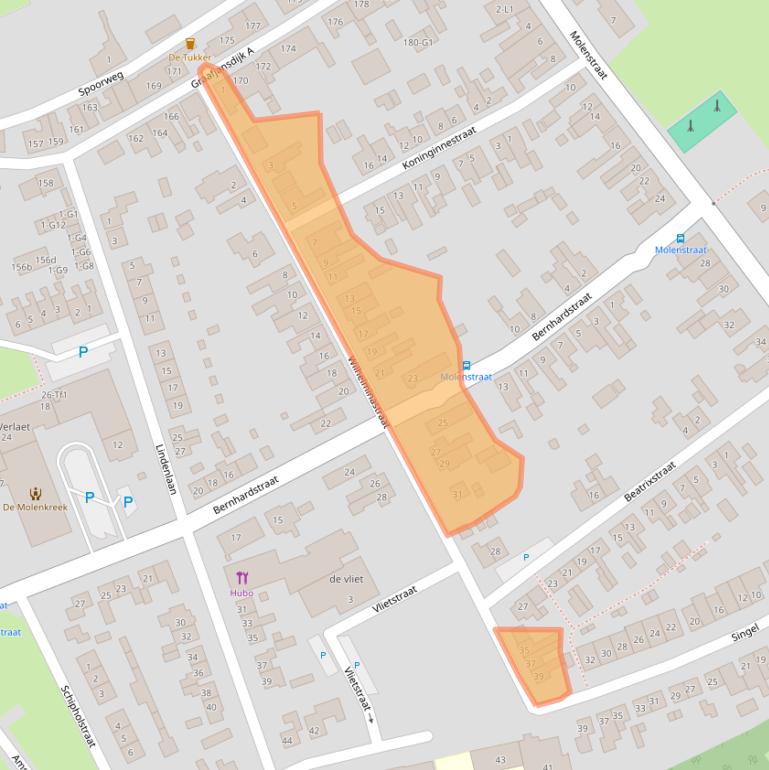 Kaart van postcodegebied 4554BL.