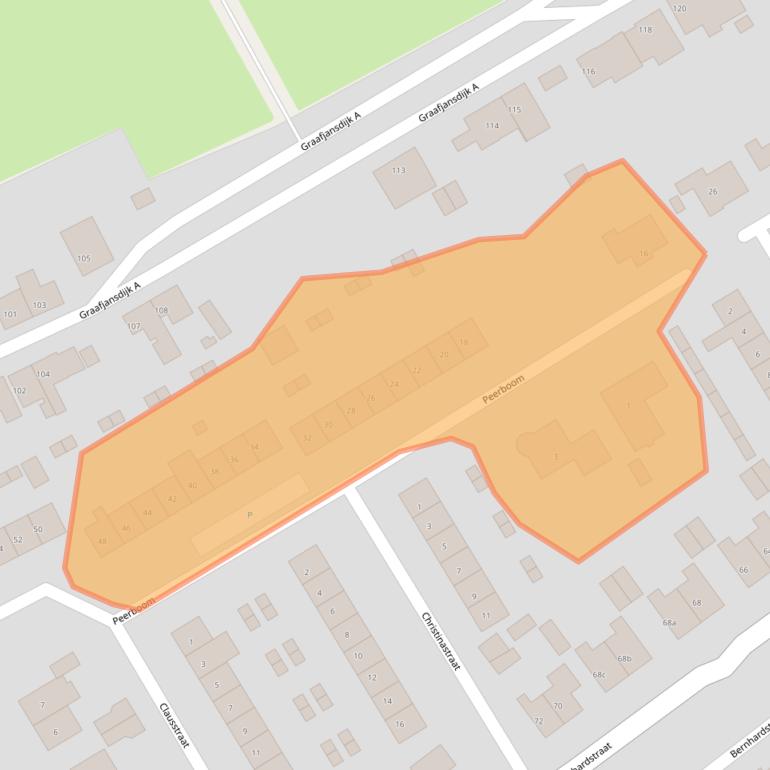 Kaart van postcodegebied 4554BV.