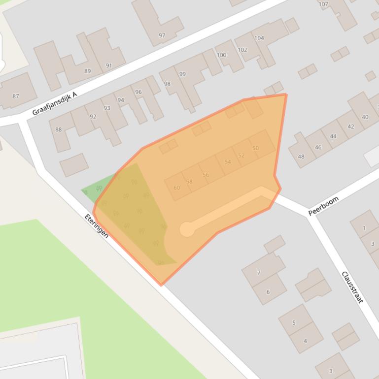 Kaart van postcodegebied 4554BW.