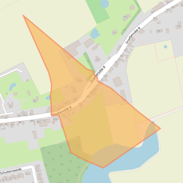 Kaart van postcodegebied 4554CC.