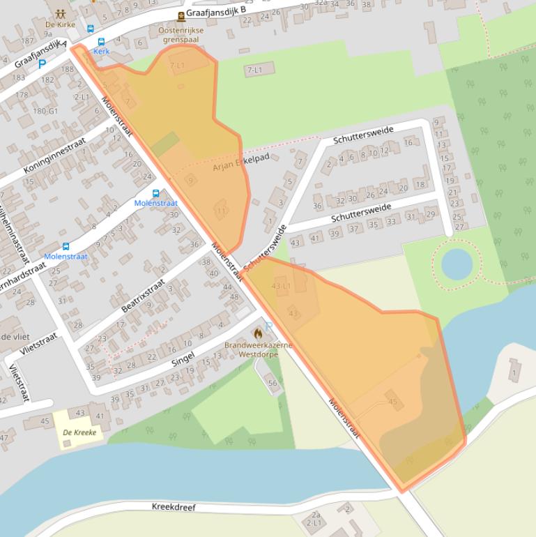 Kaart van postcodegebied 4554CE.