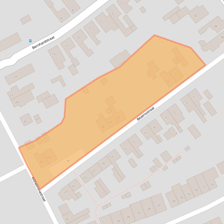 Kaart van postcodegebied 4554CL.