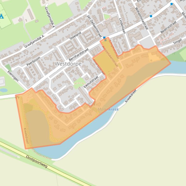 Kaart van postcodegebied 4554CP.