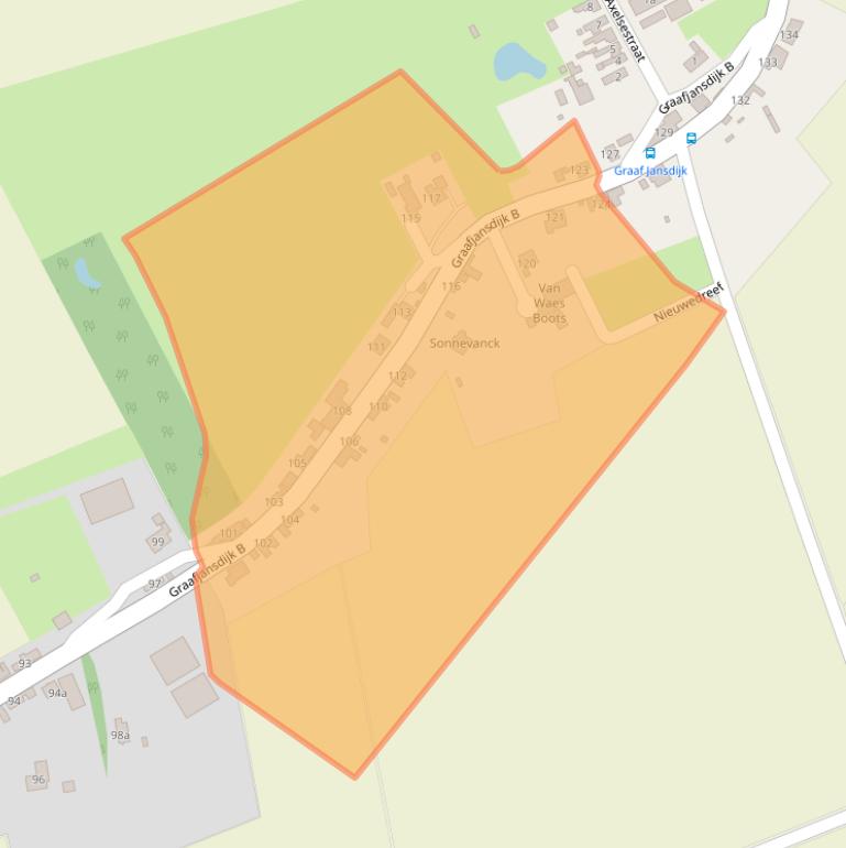 Kaart van postcodegebied 4554LB.