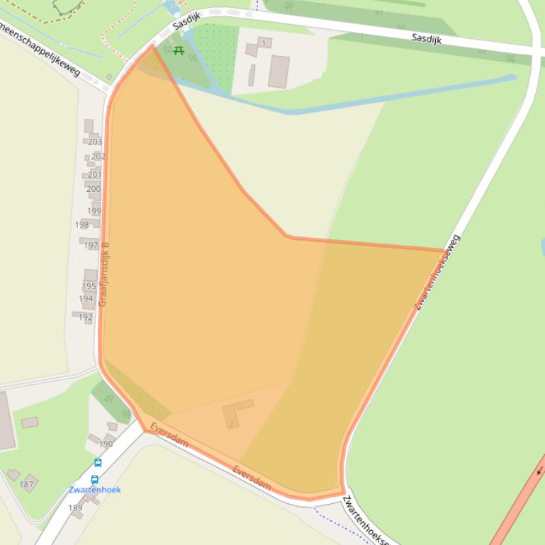 Kaart van postcodegebied 4554LH.