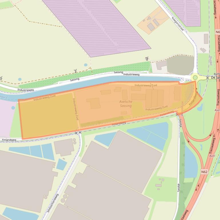 Kaart van postcodegebied 4554LL.