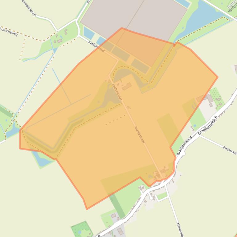 Kaart van postcodegebied 4554LM.