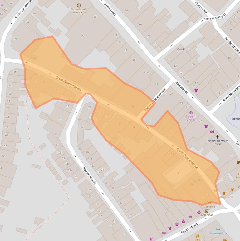 Kaart van postcodegebied 4561AN.