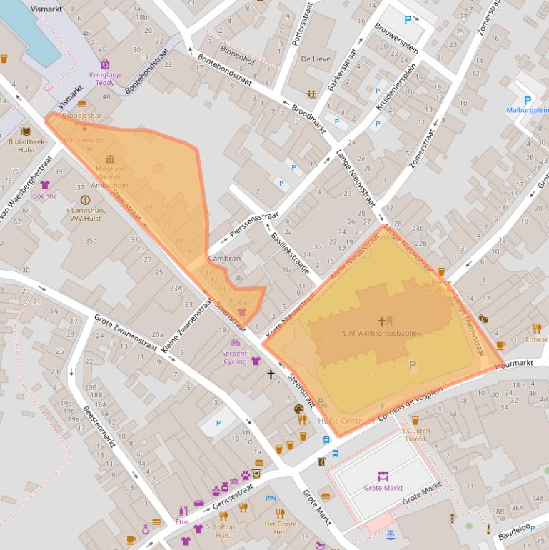 Kaart van postcodegebied 4561AS.