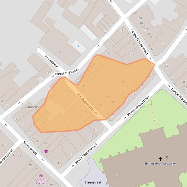 Kaart van postcodegebied 4561AW.