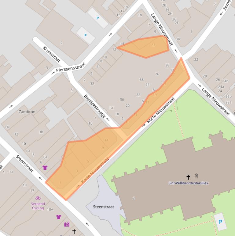 Kaart van postcodegebied 4561AX.