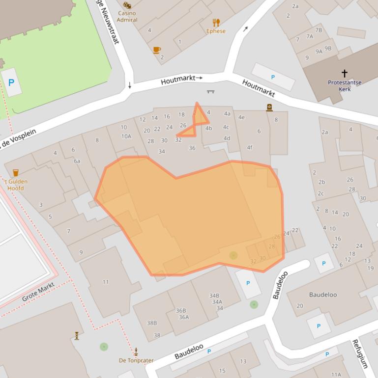 Kaart van postcodegebied 4561BB.