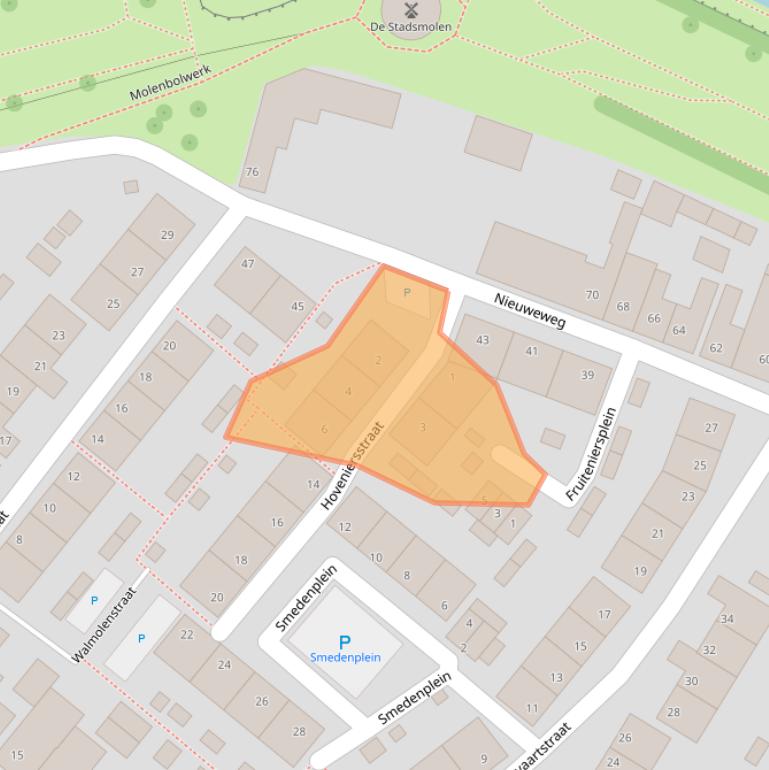 Kaart van postcodegebied 4561BH.